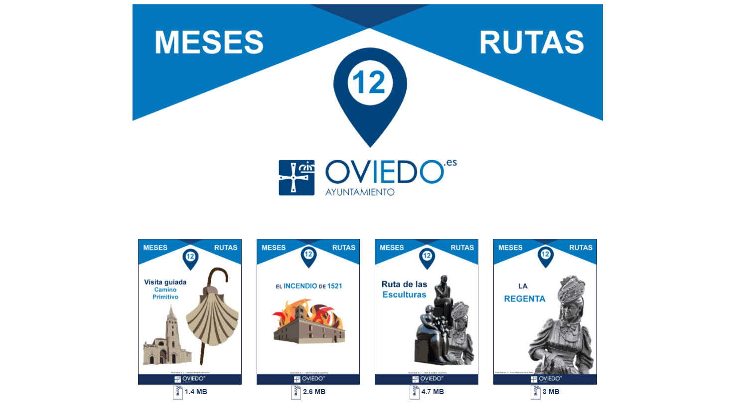 Imagen de la página 'Oviedo 12 meses 12 rutas'